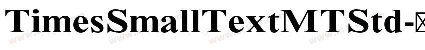TimesSmallTextMTStd字体转换