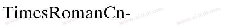 TimesRomanCn字体转换