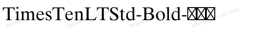 TimesTenLTStd-Bold字体转换