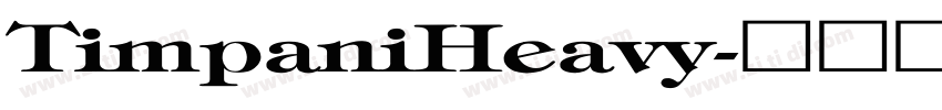 TimpaniHeavy字体转换