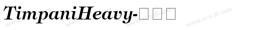 TimpaniHeavy字体转换