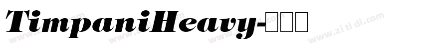 TimpaniHeavy字体转换