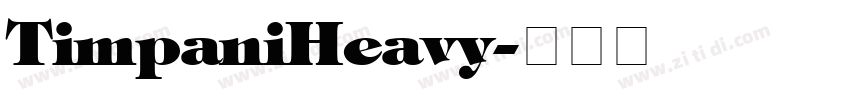 TimpaniHeavy字体转换