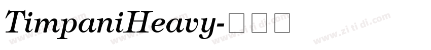 TimpaniHeavy字体转换