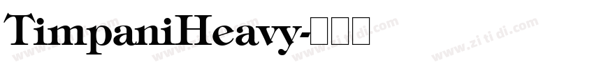TimpaniHeavy字体转换