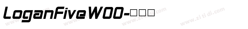 LoganFiveW00字体转换