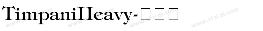 TimpaniHeavy字体转换