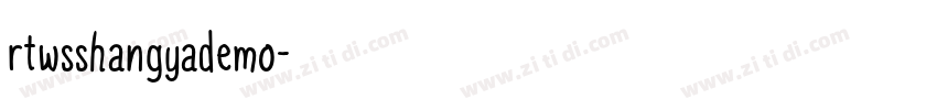 rtwsshangyademo字体转换