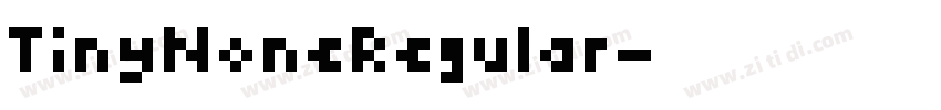TinyNoneRegular字体转换