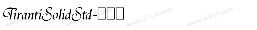 TirantiSolidStd字体转换