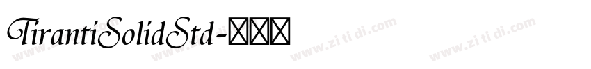 TirantiSolidStd字体转换