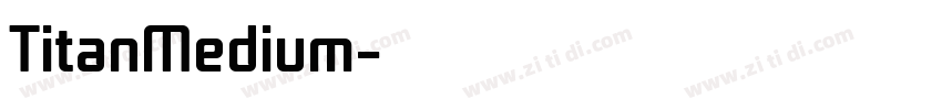 TitanMedium字体转换