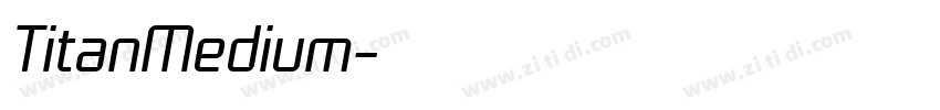 TitanMedium字体转换