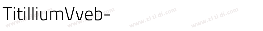 TitilliumVveb字体转换
