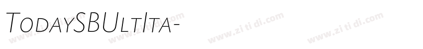 TodaySBUltIta字体转换