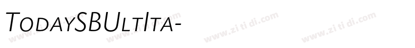 TodaySBUltIta字体转换