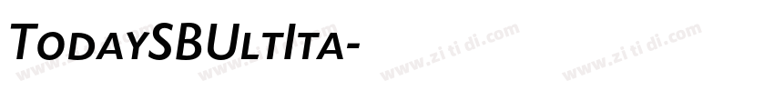 TodaySBUltIta字体转换