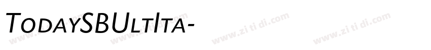 TodaySBUltIta字体转换