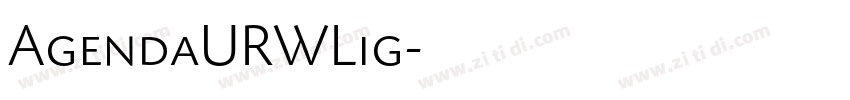 AgendaURWLig字体转换