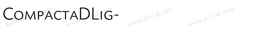CompactaDLig字体转换