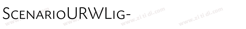 ScenarioURWLig字体转换