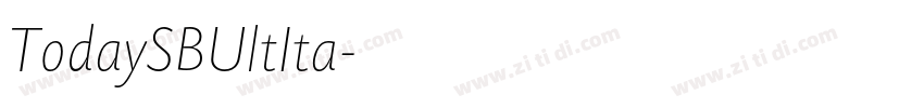 TodaySBUltIta字体转换