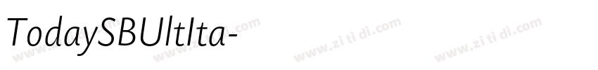 TodaySBUltIta字体转换