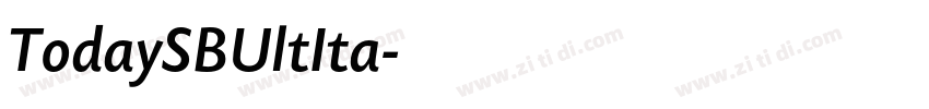 TodaySBUltIta字体转换