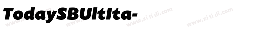 TodaySBUltIta字体转换