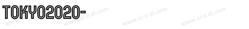 TOKYO2020字体转换