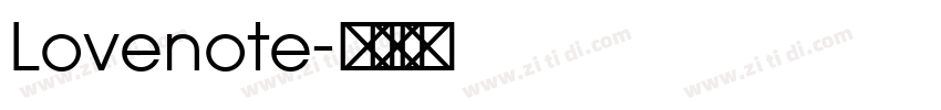 Lovenote字体转换