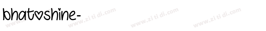 bhatoshine字体转换