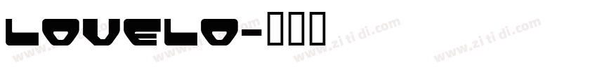Lovelo字体转换