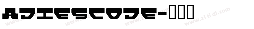 adiescode字体转换
