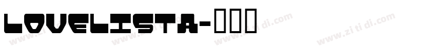 Lovelista字体转换