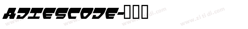 adiescode字体转换