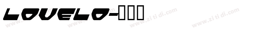 Lovelo字体转换