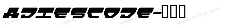 adiescode字体转换