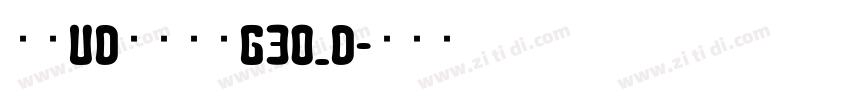 文鼎UD晶熙黑体G30_D字体转换