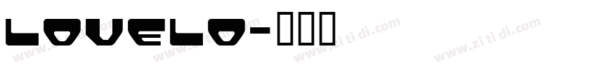 Lovelo字体转换