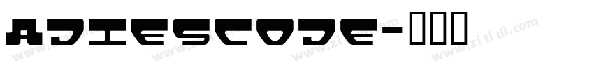 adiescode字体转换