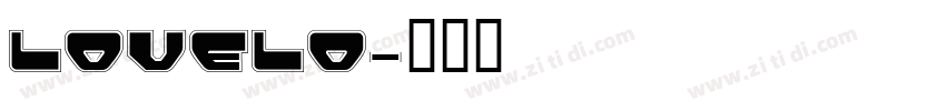 Lovelo字体转换