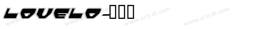 Lovelo字体转换