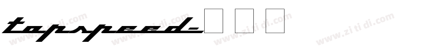 TopSpeed字体转换