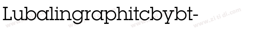Lubalingraphitcbybt字体转换