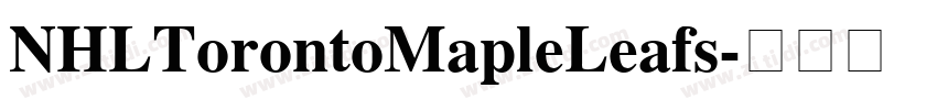 NHLTorontoMapleLeafs字体转换