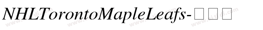 NHLTorontoMapleLeafs字体转换