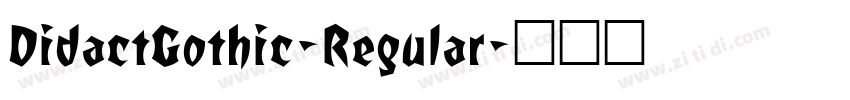 DidactGothic-Regular字体转换