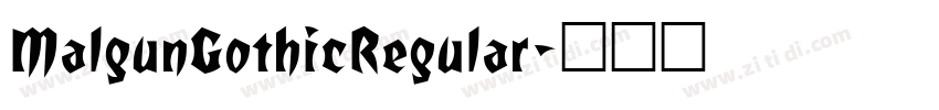 MalgunGothicRegular字体转换