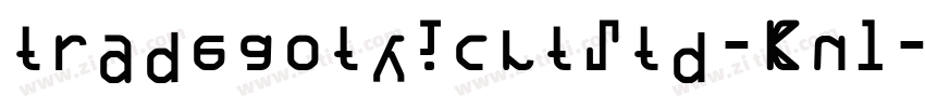 tradegothicltstd-Cn1字体转换